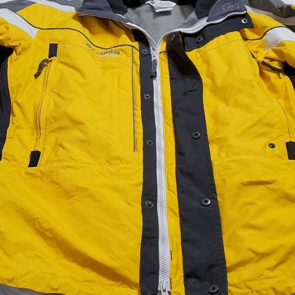 Columbia Sportswear Black/Yellow Vertex Omni-Shield Layered Coat - Picture 9 of 12